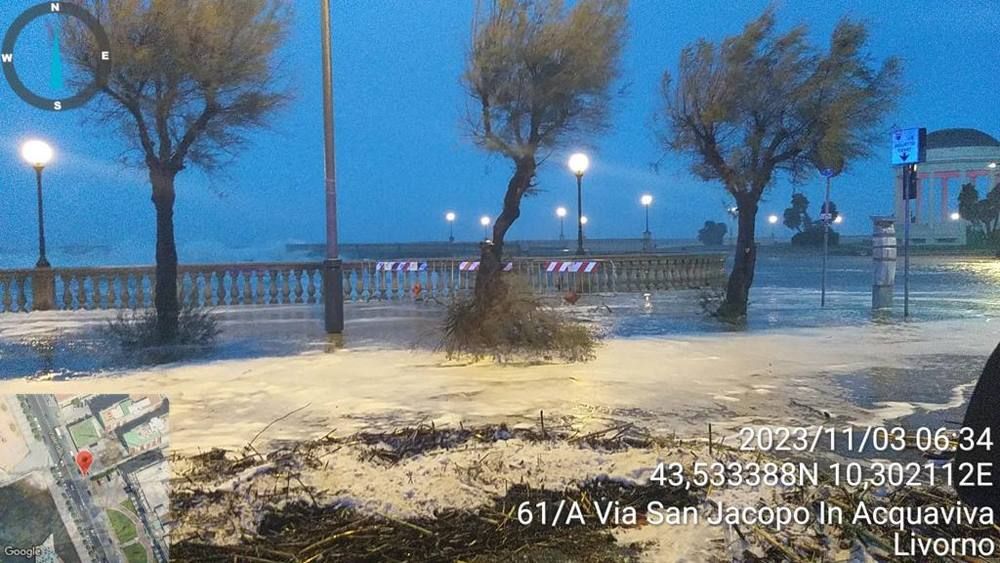 Maltempo, chiuso il viale Italia