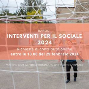 Online, il Bando Interventi per il sociale 2024 di Fondazione Livorno