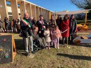 Inaugurata l'area verde inclusiva del polo educativo “S. Frangilli” in via Coltellini