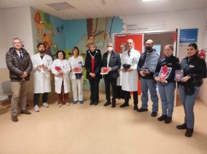 Il Questore Stellino in visita al reparto di Pediatria