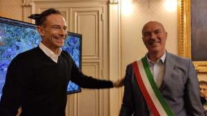 Salvetti premia Filippo Volandri capitano della squadra azzurra di tennis