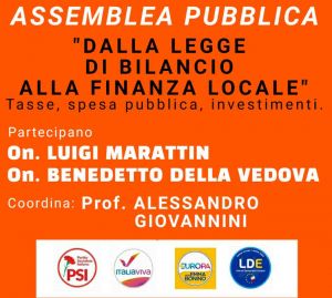 Assemblea con Marattin e Della Vedova. Un'iniziativa del Polo "Riformisti per il Futuro"