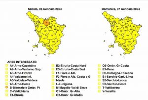 Prorogata l'allerta meteo gialla