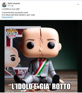 Le amministrative si infiammano, M5S e alleati lanciano "il Funko Pop Salvetti con la testa rotta"