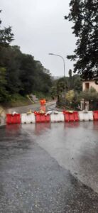 Maltempo,  chiuso un tratto della strada provinciale della Cerreta