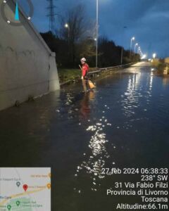 Allerta meteo arancione a Livorno: Salvetti e protezione civile in prima linea