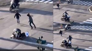 Tifosi? No, Delinquenti! Motociclista della Municipale spinto a terra: il video virale dell'aggressione