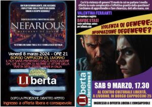 8 e 9 Marzo, doppio appuntamento con il tema della violenza