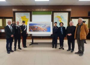 Nassiriya, donato un quadro del maestro Sumberaz al Comando Provinciale dei Carabinieri di Livorno