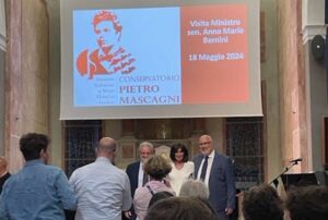 Il Ministro Bernini visita il Conservatorio Mascagni di Livorno