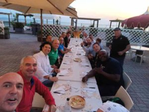 Cena dei ricordi per gli Etruschi, gli atleti dei primi anni e il fondatore del club Gino galletti