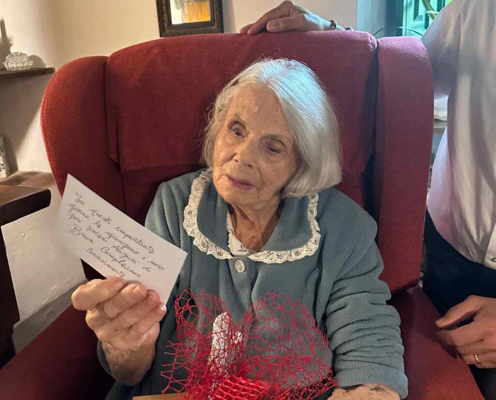 Ultracentenari, a Livorno Franca Santerini Ruelle compie 101anni