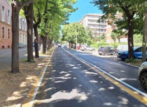 Asfaltatura 1° tratto viale Mameli conclusa in anticipo