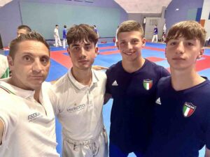 Karate, i folgorini in allenamento con la Nazionale