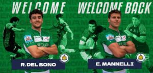 Livorno Rugby: Mannelli e Del Bono tornano in biancoverde