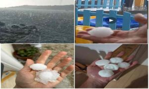 Proiettili dal cielo a Castiglioncello, chicchi di grandine fino a 5 -7 cm (Video)