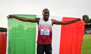 17,80 metri: Diaz campione del mondo del triplo a Nanchino