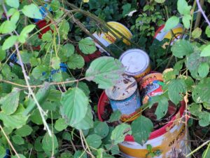 Mister Green all’opera: tolti 30 barattoli di vernice abbandonati nell’ambiente. Un esempio da seguire per il bene comune