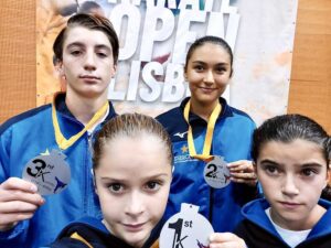 Medaglie per Boni, Panini e Citi agli internazionali di karate in Portogallo