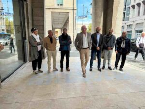 Pavimentazione Via Grande: terminato primo tratto, la prima camminata di Sindaco, Assessori, progettisti e ditte esecutrici