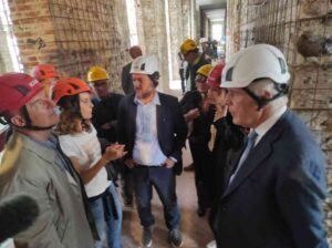 Giani visita il cantiere dell'ospedale di continuità all' ex 5° padiglione