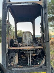 Ruspa andata a fuoco, PD: L'origine dolosa dell'incendio ci desta fortissima preoccupazione"