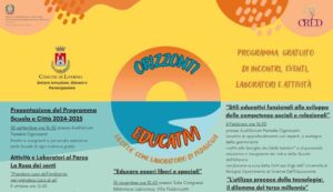 “Orizzonti educativi: la Città come laboratorio di pedagogia”