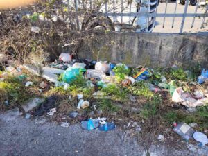 MristerGreen all'opera in via Firenze