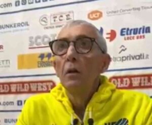 Basket, coach Pillastrini al termine della partita Libertas- Cividale