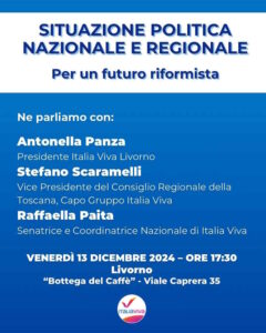 Assemblea di Italia Viva con Senatrice Raffaella Paita e Stefano Scaramelli