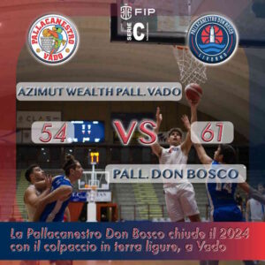 Il Don Bosco chiude il 2024 con il colpaccio in terra ligure