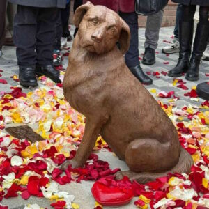 Antignano, una statua per Kyra: il simbolo di solidarietà e volontariato che continuerà a far sorridere i bambini