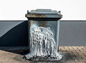 Incendia il mastello e scappa: "Il nuovo divertimento labronico"