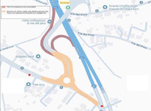 Variante, chiusura dello svicolo di Montenero per lavori alla rotatoria