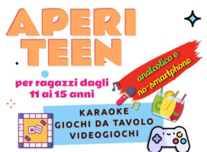 Nuovo appuntamento con l’Aperiteen per ragazzi dagli 11 ai 15 anni