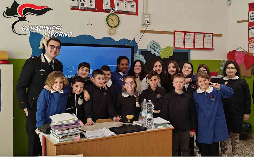 Cultura della legalità a Guasticce e Nugola, i carabinieri incontrano gli alunni