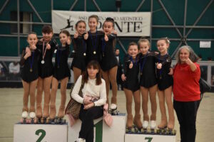 Man bassa di medaglie per le piccole pattinatrici della Polisportiva la Rosa ai campionati interprovinciali