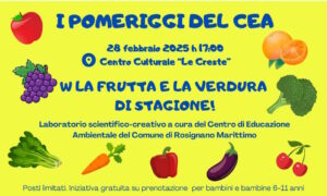 “W la frutta e la verdura di stagione!”, iniziativa gratuita per bambini presso le Creste