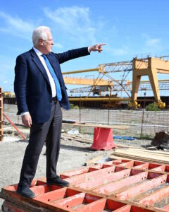 Bretella di accesso diretto al porto di Piombino, sopralluogo di Giani e Baccelli