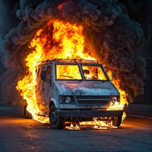 San Vincenzo, assalto a portavalori: traffico bloccato e mezzi in fiamme