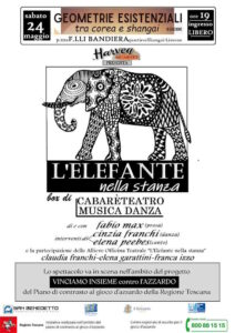 "Geometrie Esistenziali", a Livorno lo spettacolo "L'Elefante nella Stanza" contro il gioco d'azzardo