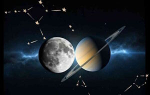 Luna in Vergine opposta a Saturno in Pesci, 8 maggio 2025 ore 06,11