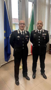 Il Luogotenente Roberto Barsacchi al comando della stazione di Campiglia Marittima