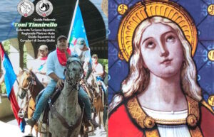 5 carrozze e 70 cavalli dall'ippodromo a piazza della Repubblica, è la sfilata di Santa Giulia