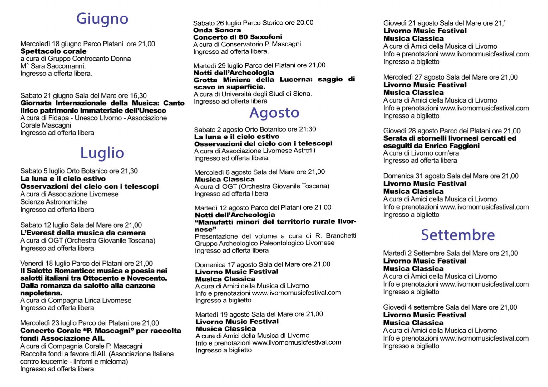 22 eventi estivi in programma al Museo di Storia Naturale del Mediterraneo