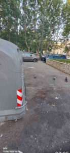 Segnalato e ripulito, Aamps porta via tutto da piazza Mazzini