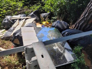 Livorno, montagna di rifiuti abbandonata lungo la Variante: “Altro grave danno all’ambiente”