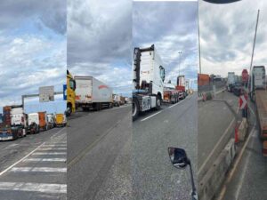 Code chilometriche per i Tir al Porto di Livorno, caos trasporto (Video)