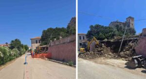 Crolla muro a Pianosa dopo le forti piogge, Ente Parco al lavoro