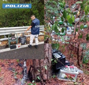 Droga nei boschi a Castiglioncello: 18enne irregolare con passamontagna lancia pennato contro agente, catturato con droga e oltre 1000 euro